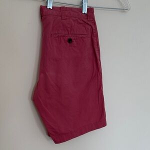 J. Crew Men's Red Flat Front Shorts
